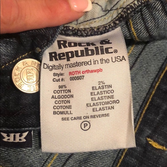 Rock & Republic Roth Jeans - Rhinestone - 27 - Picture 8 of 8